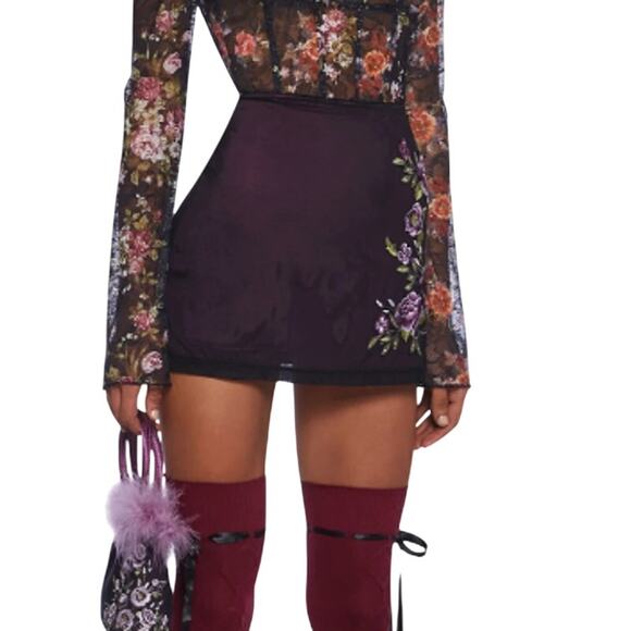 Dolls Kill dELiA*s Reckless Serenade Mini Skirt XS NWT - Picture 4 of 13